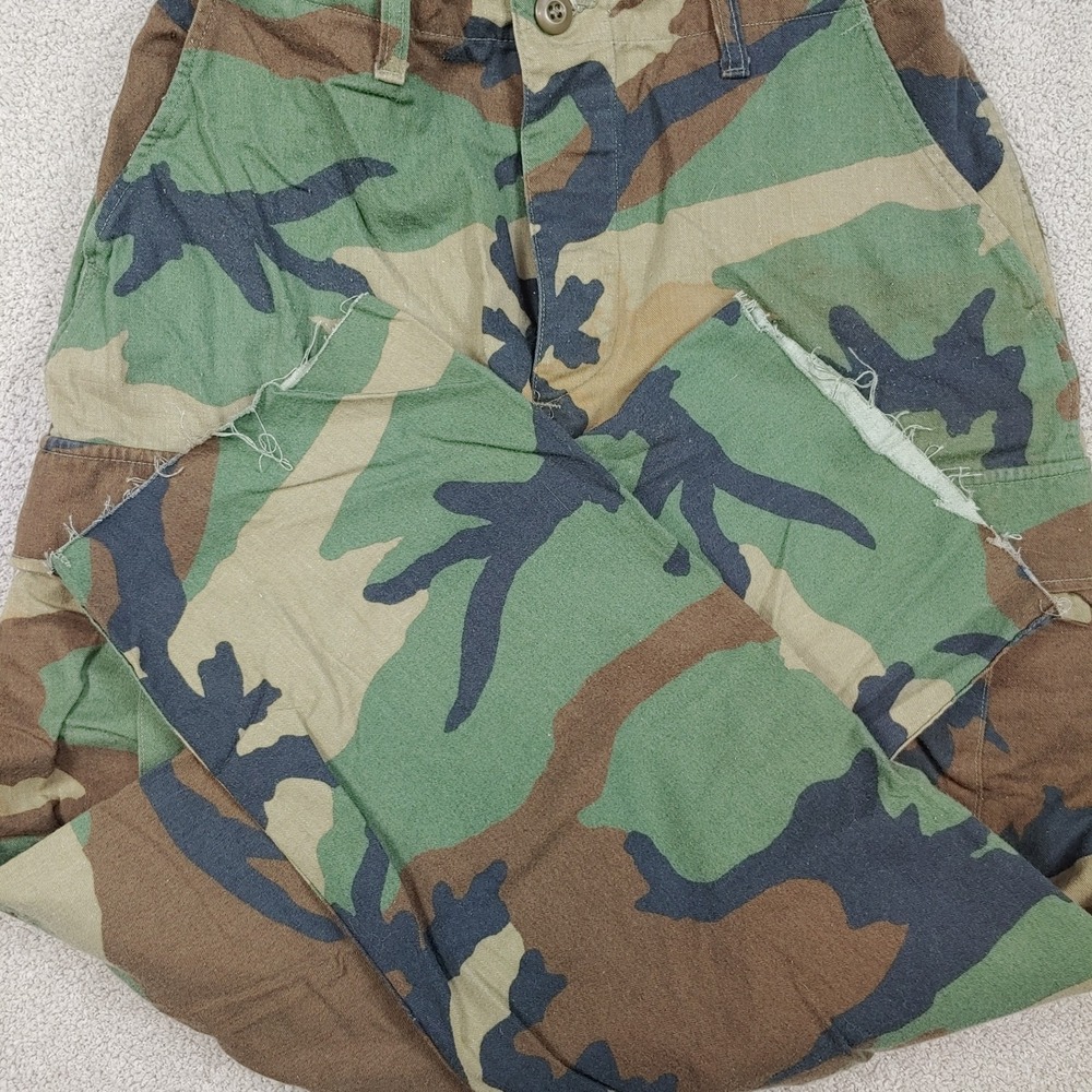 Military Cargo Pants Trousers - Waist 26 Small Woodland Camo - 8415-01-084-1708 - Picture 9 of 16